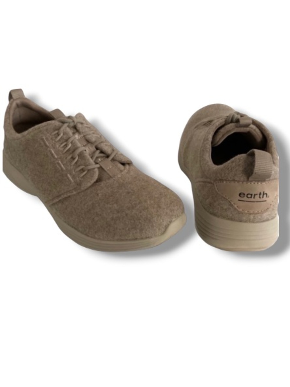 Earth Women’s Shoes Scenic Quartz Athleisure Leather Walking Running Brown Wool